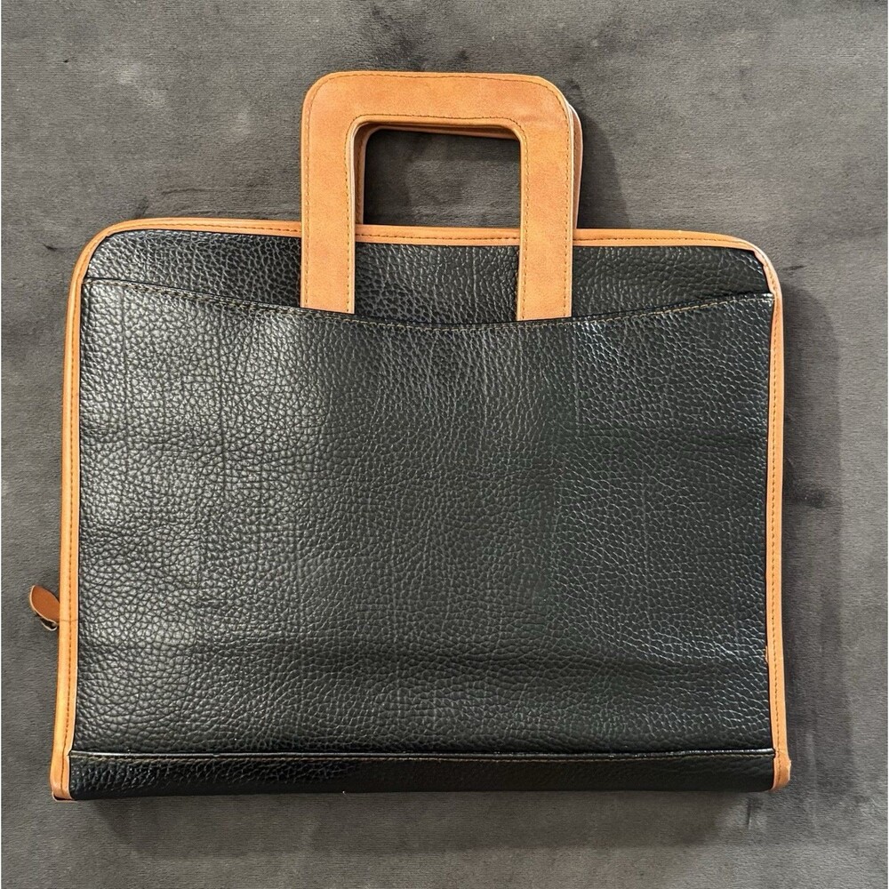 Rare Dooney & Bourke-All Weather Leather-Briefcase/Portfolio-Retract Handles - Picture 4 of 12